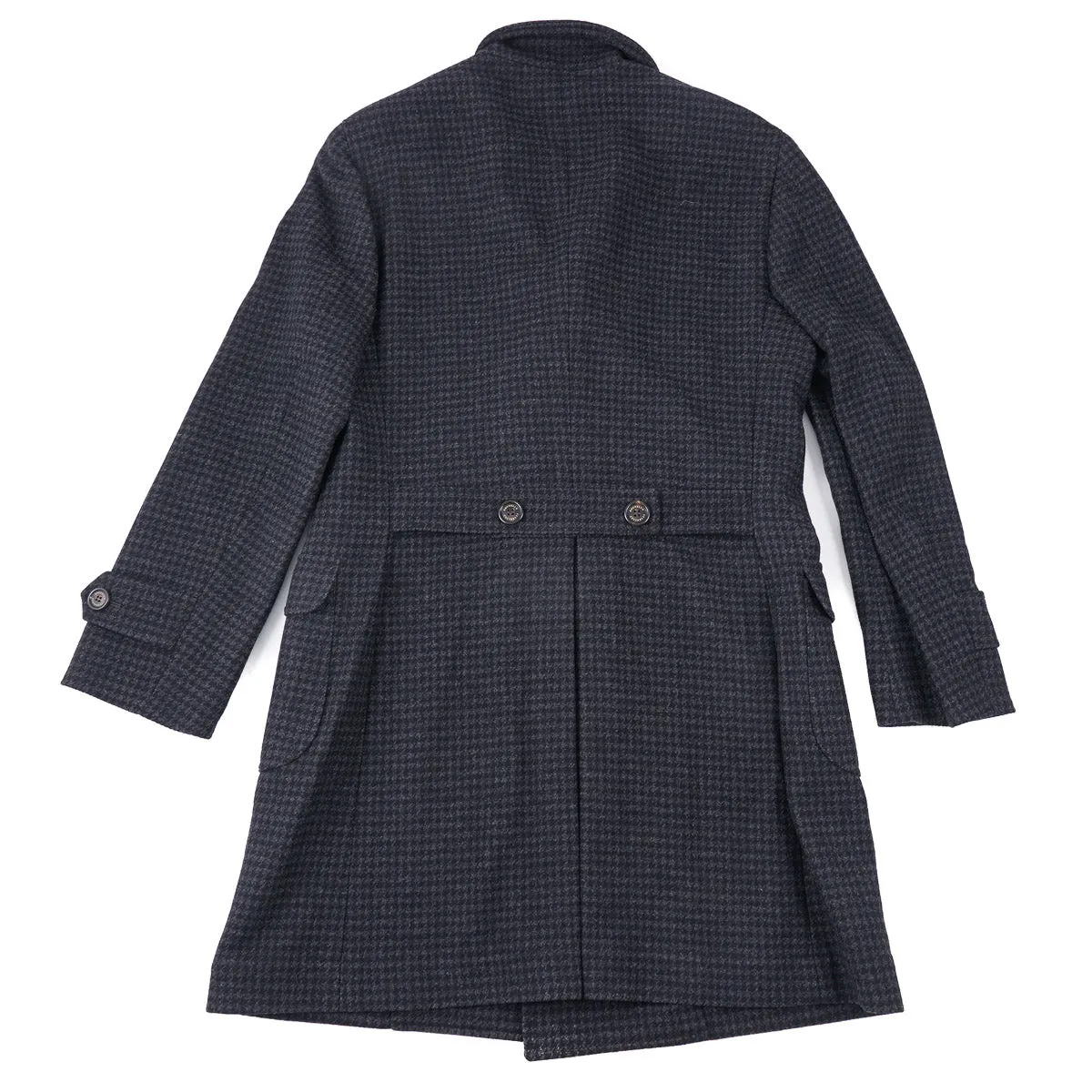 Brunello Cucinelli Houndstooth Wool Overcoat Clothing_Brunello-Cucinelli