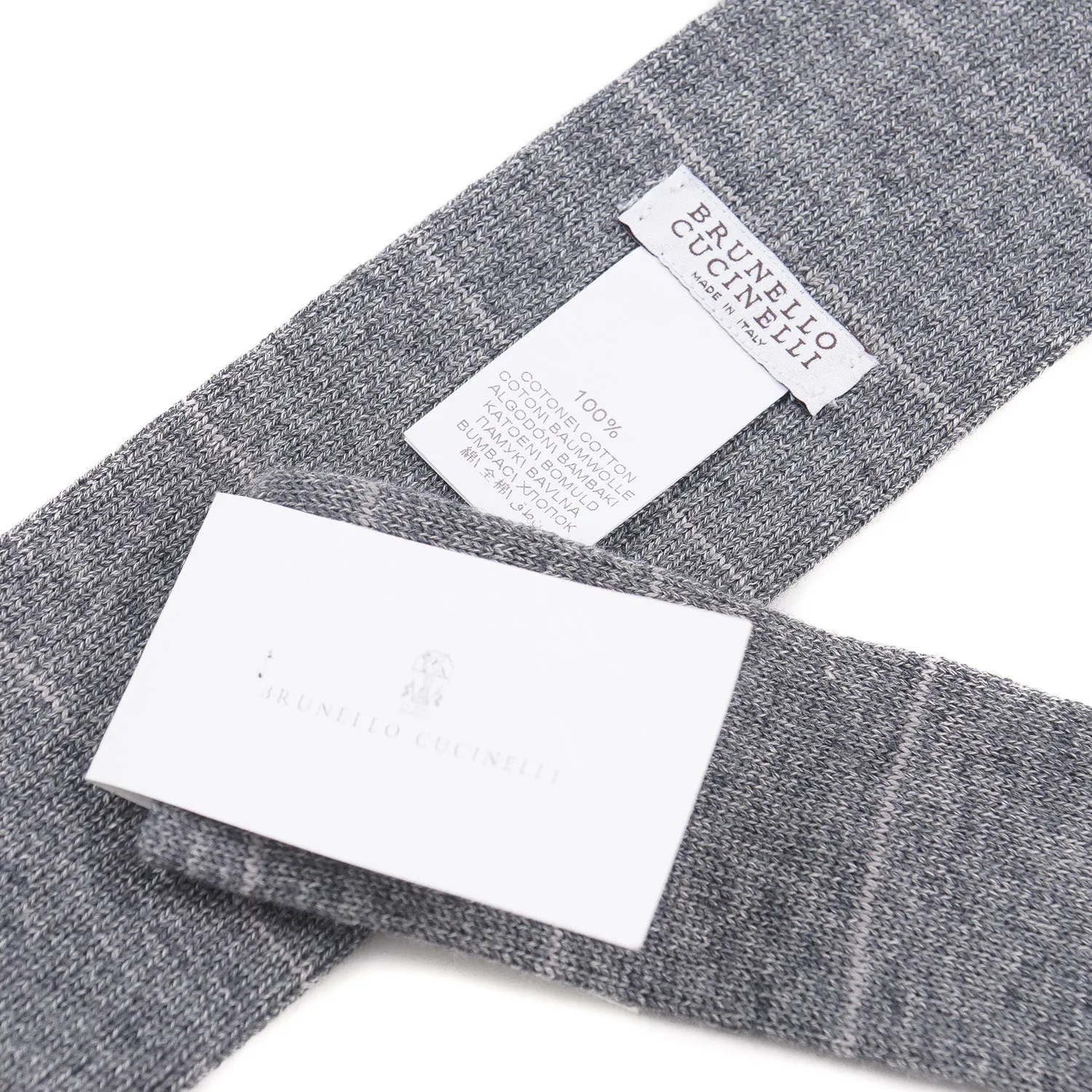 Brunello Cucinelli Knit Cotton Tie Clothing_Brunello-Cucinelli