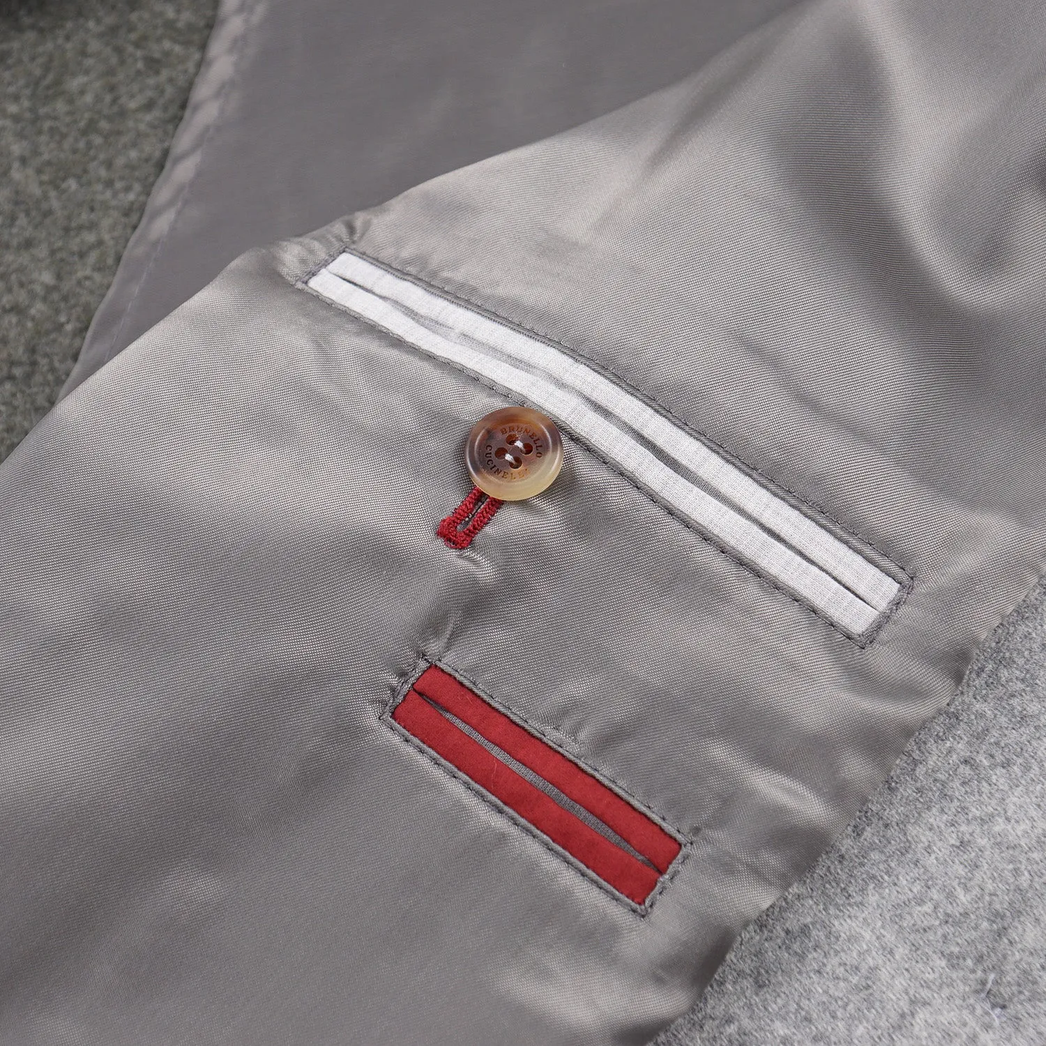 Brunello Cucinelli Light Gray Wool Coat Clothing_Brunello-Cucinelli