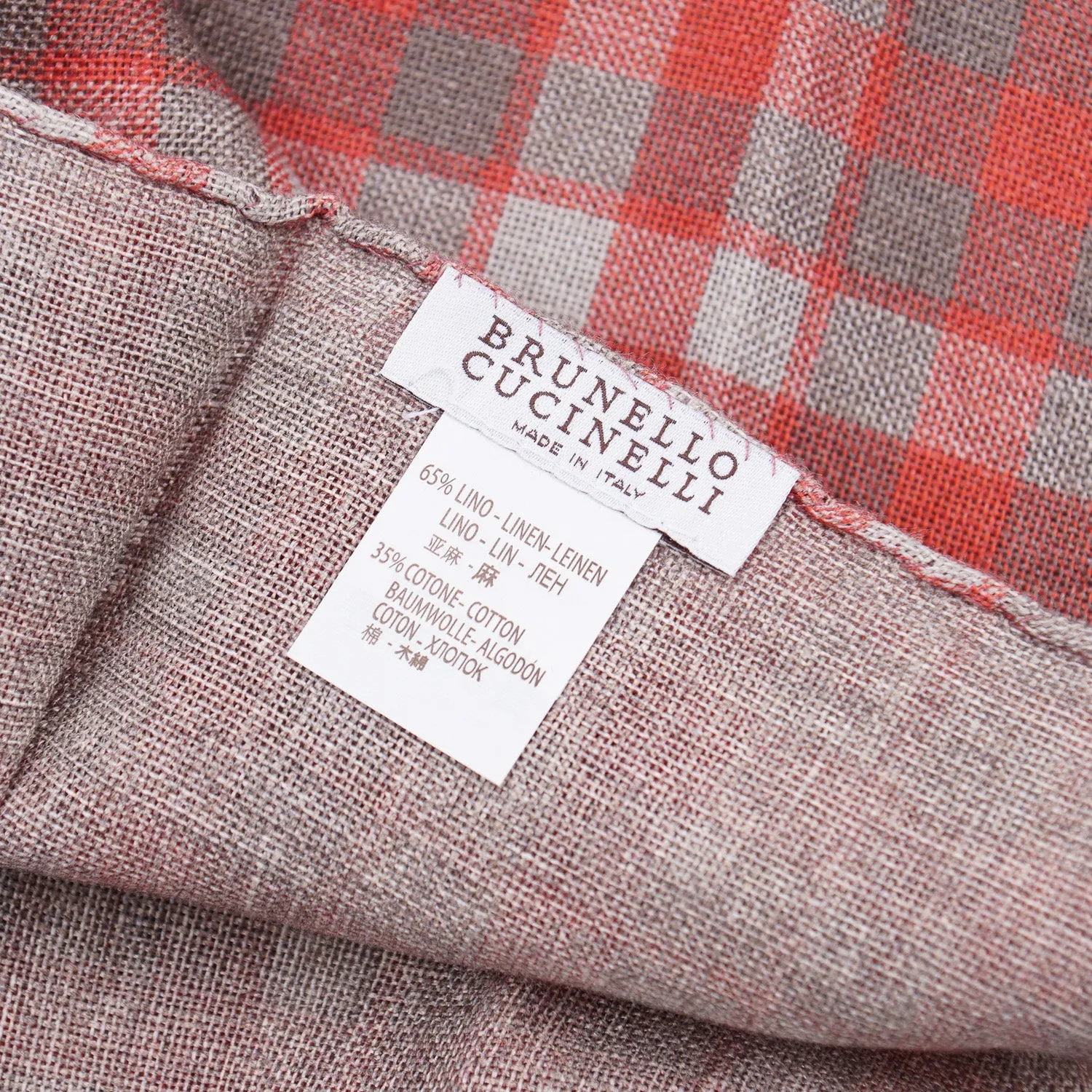 Brunello Cucinelli Linen and Cotton Pocket Square Clothing_Brunello-Cucinelli