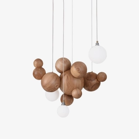 Bubble Wood Balls Chandelier chandelier,ceiling light,decorative lighting