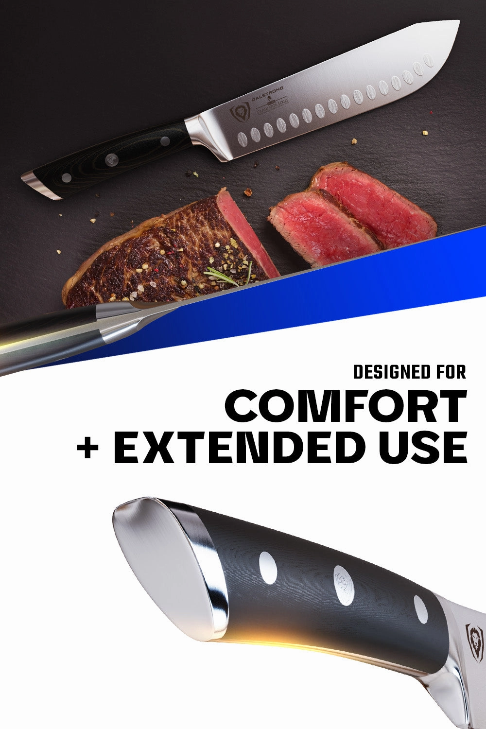 Bull Nose Butcher & Breaking Knife 8" | Gladiator Series | NSF Certified | Dalstrong 