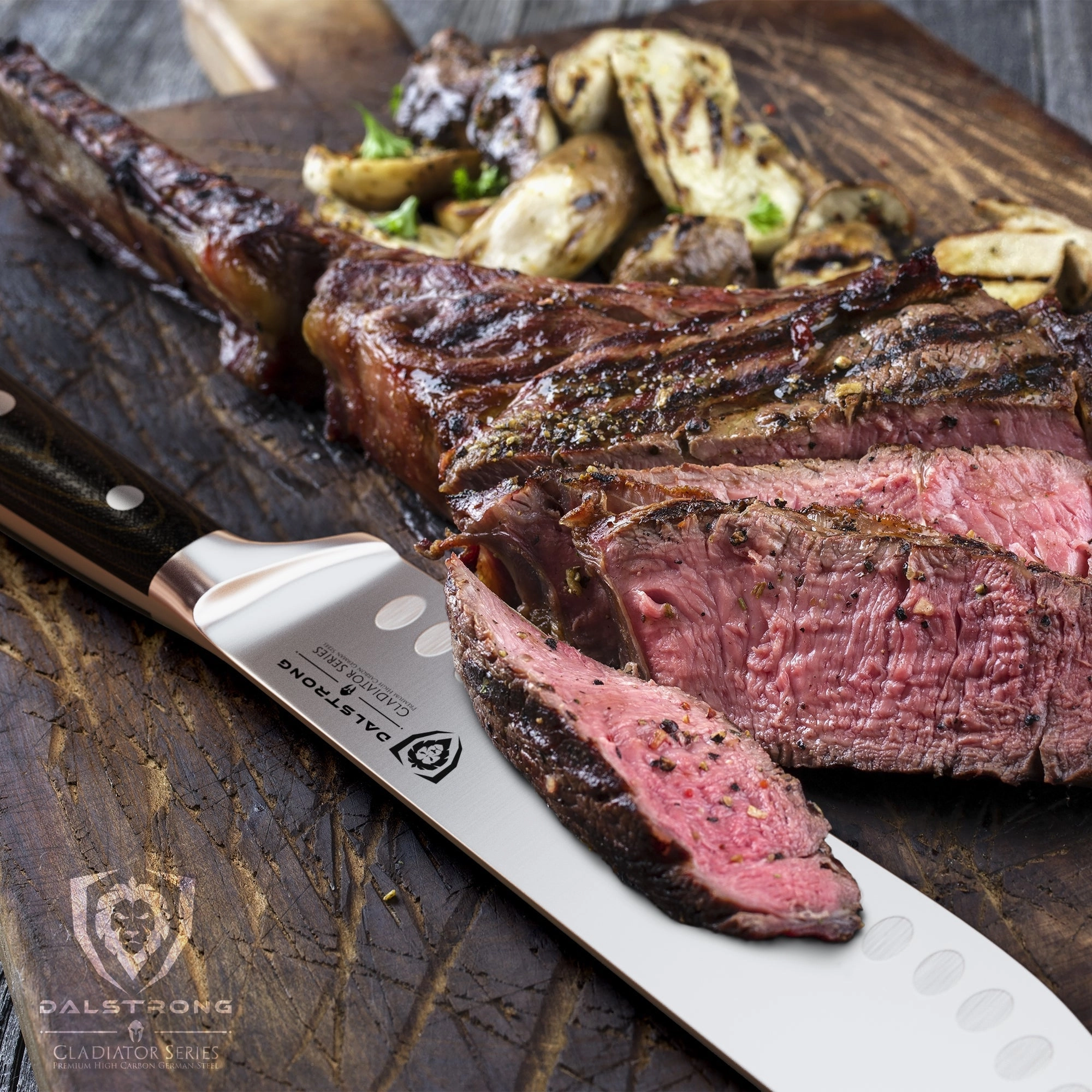Bull Nose Butcher & Breaking Knife 8" | Gladiator Series | NSF Certified | Dalstrong 