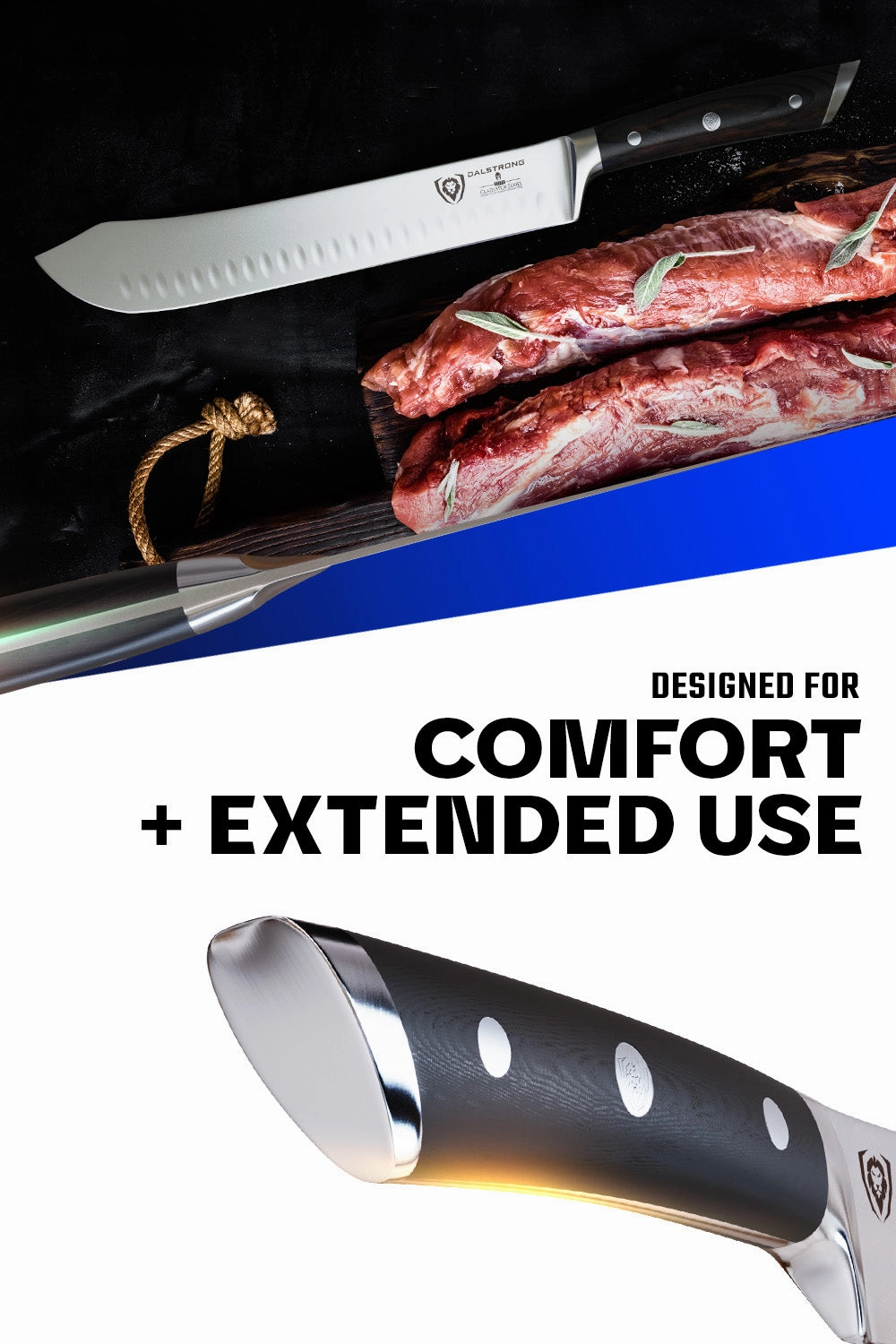 Bull Nose Butcher Knife 10" | Gladiator Series | NSF Certified | Dalstrong 
