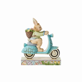 Bunny on Scooter Fig figurines,decorative figurines,home accents