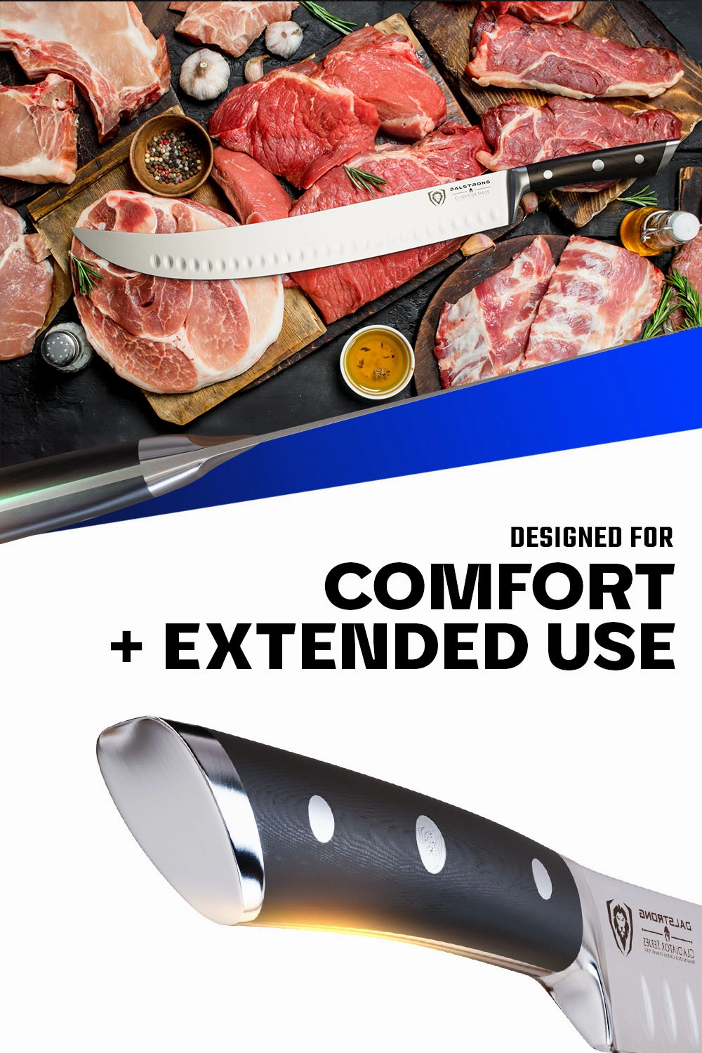 Butcher & Breaking Cimiter Knife 14" | Gladiator Series | NSF Certified | Dalstrong 