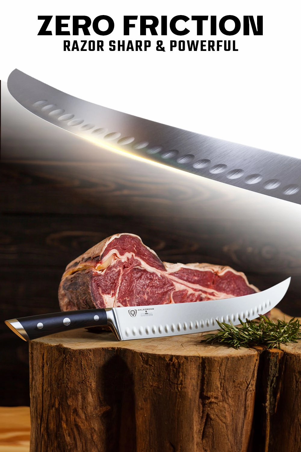 Butcher & Breaking Cimiter Knife 14" | Gladiator Series | NSF Certified | Dalstrong 