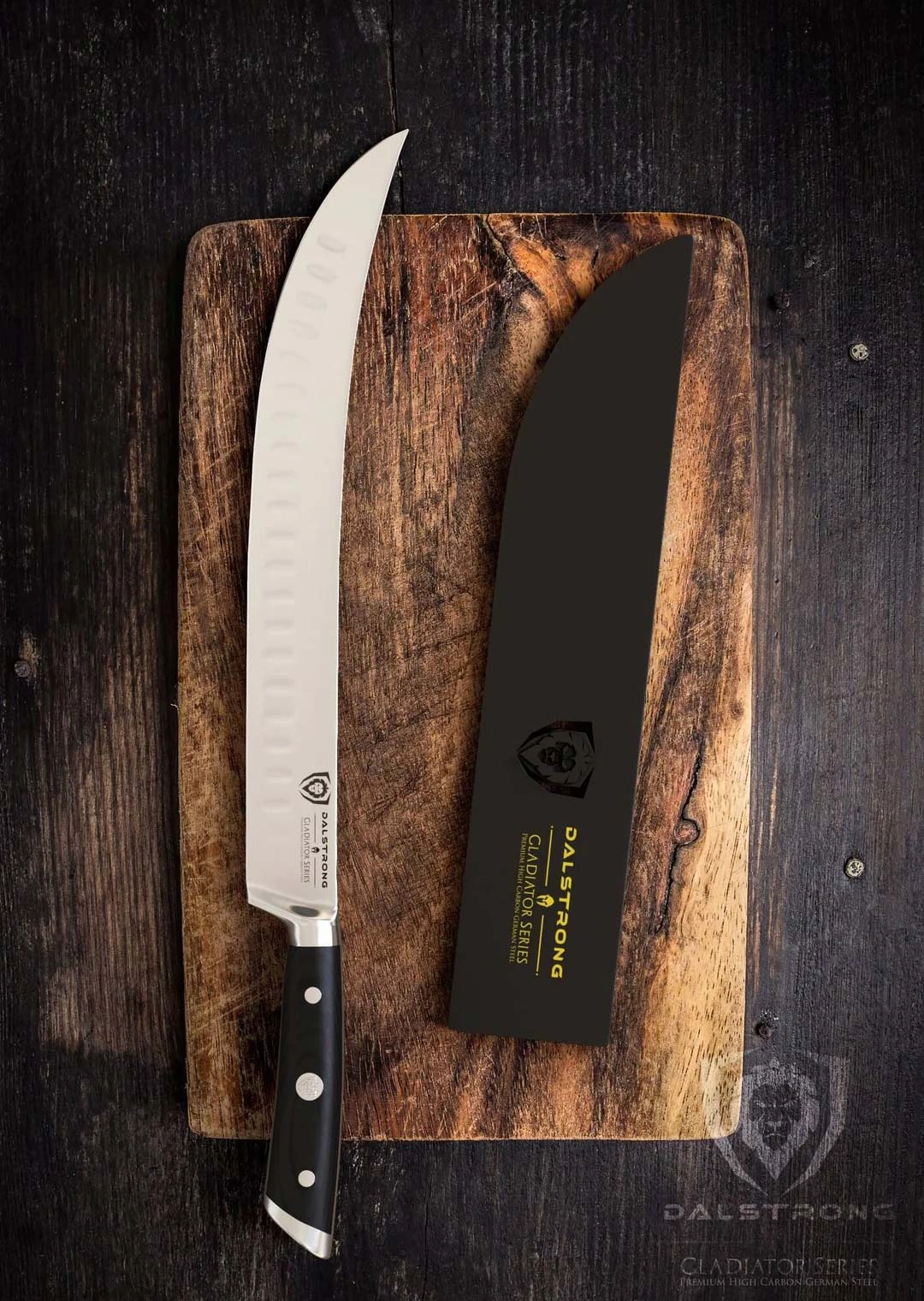 Butcher's Breaking Cimiter Knife 10" | Gladiator Series | NSF Certified | Dalstrong 