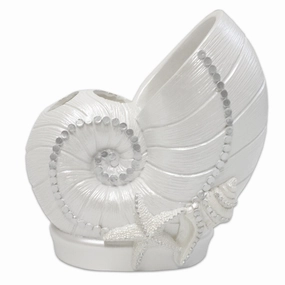 By The Sea Tooth Brush Holder- White toothbrush holder,bathroom cup,bathroom organizer