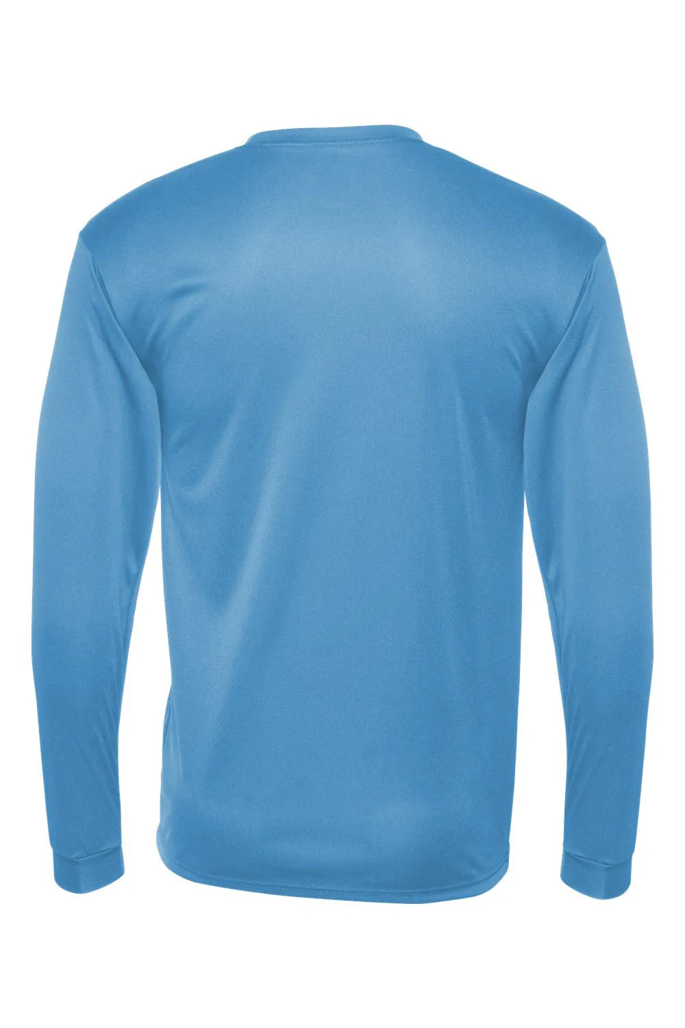 C2 Sport Mens Performance Moisture Wicking Long Sleeve Crewneck T-Shirt - Columbia Blue Clothing C2-Sport