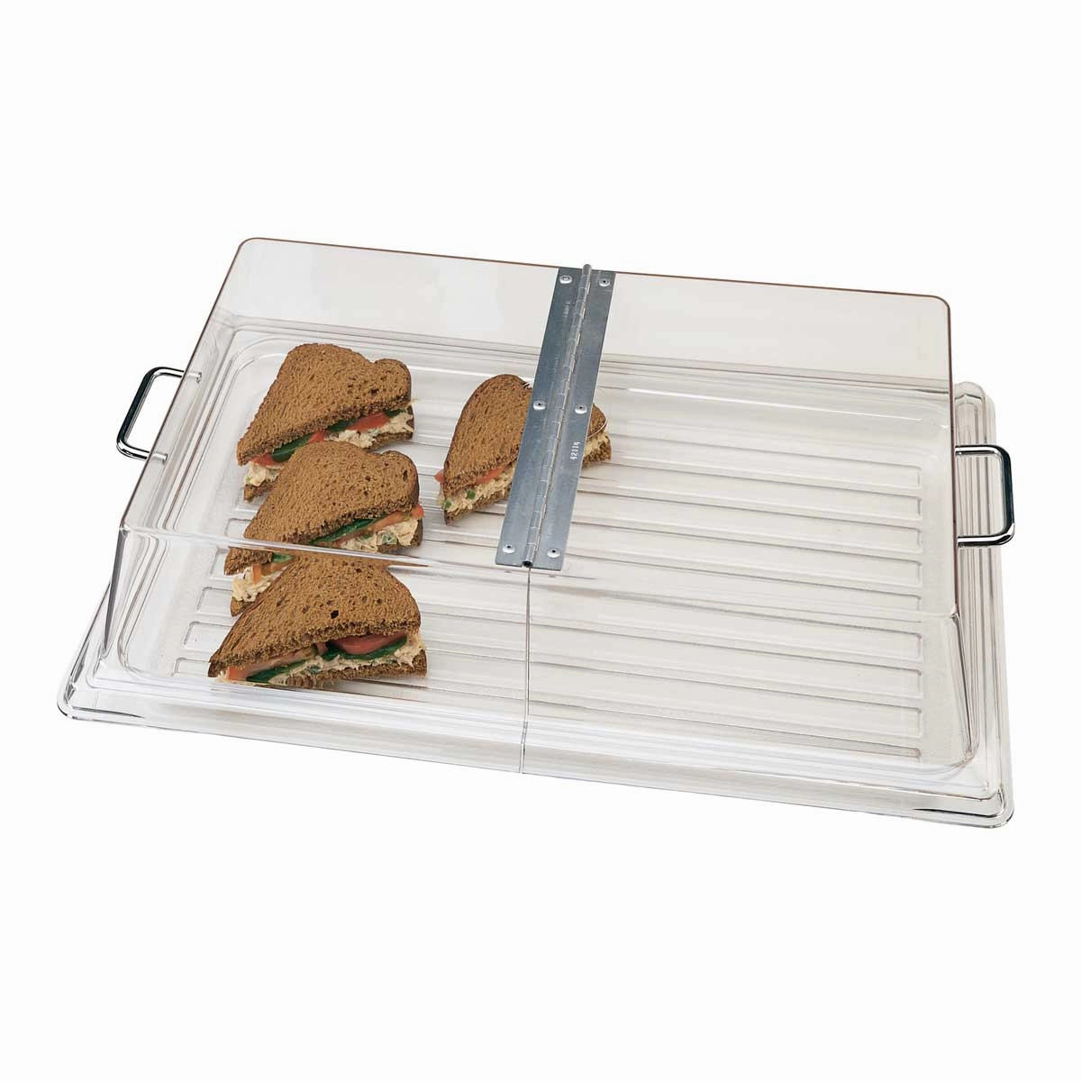 Cambro RD1220CWH135 Camwear Display Cover w/ Hinged Lid, Clear, 12" x 20"