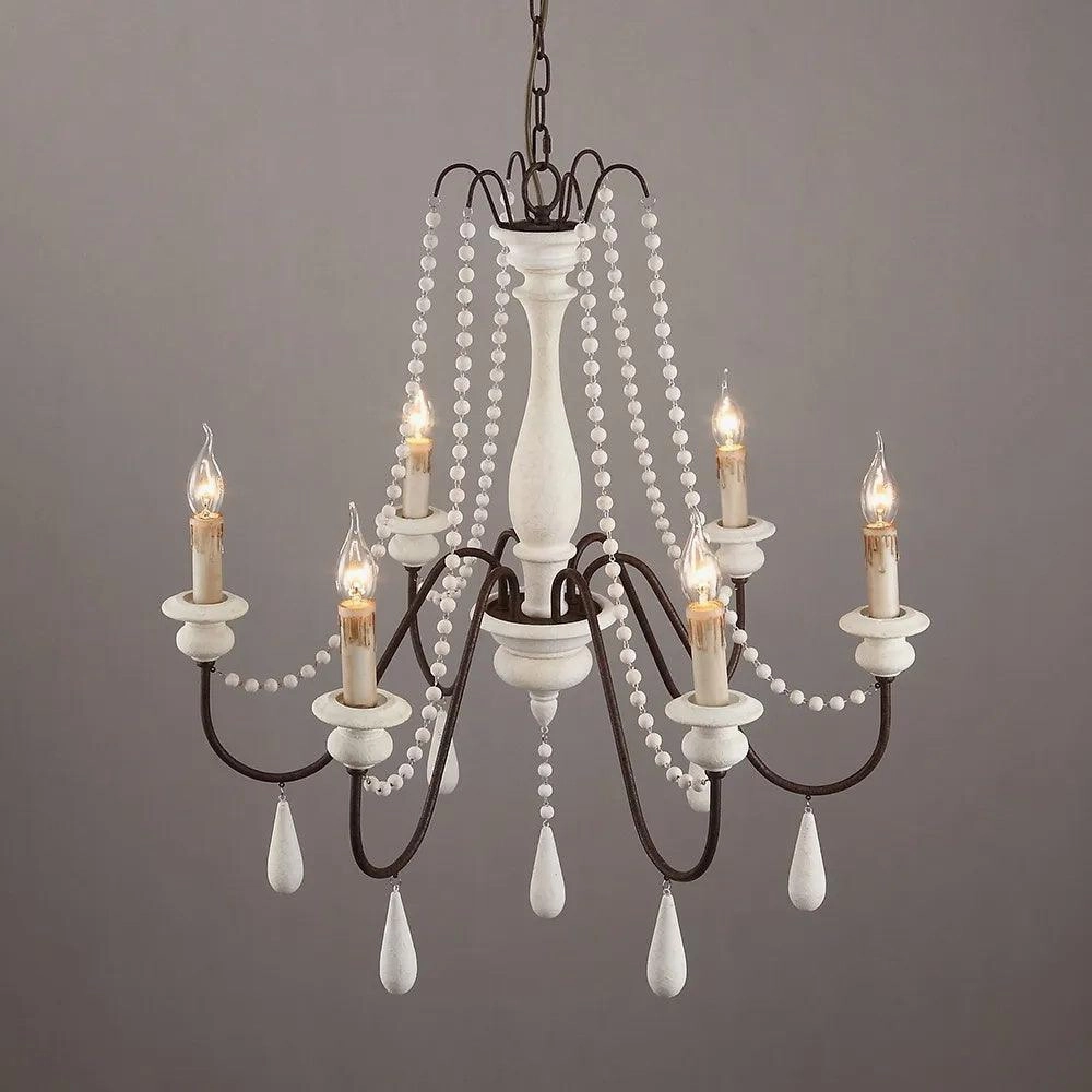 Candle Style Beaded Chandelier