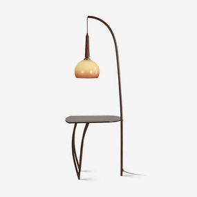 Cantilever Wood Accent Floor Lamp floor lamp,standing lamp,interior lighting