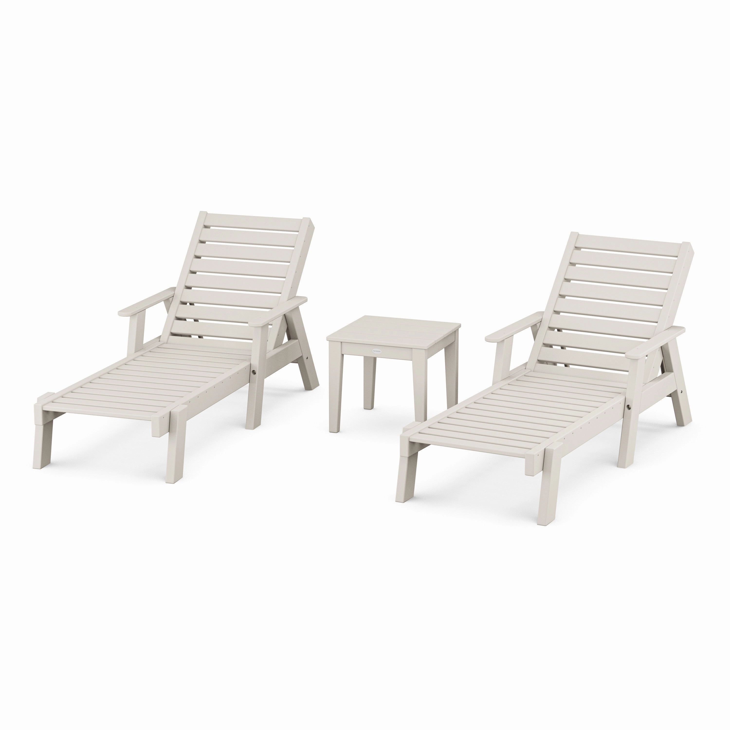 Captain Chaise 3-Piece Set with Arms
