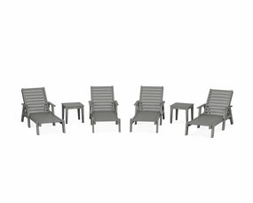 Captain Chaise 6-Piece Set with Arms chairs,dining chairs,home seating
