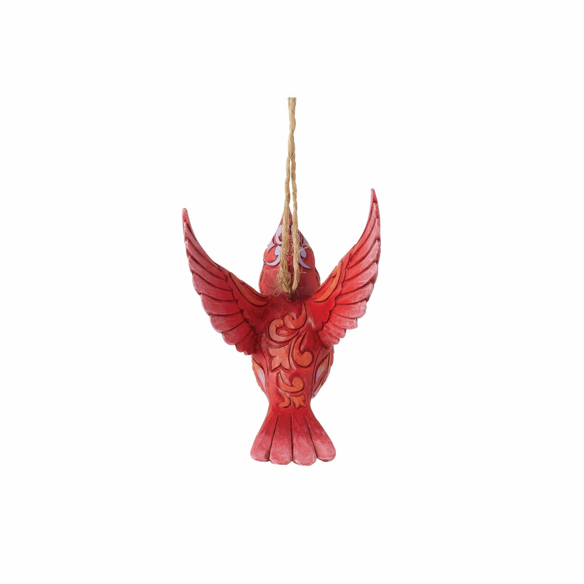 Caring Cardinal In Flight Orn