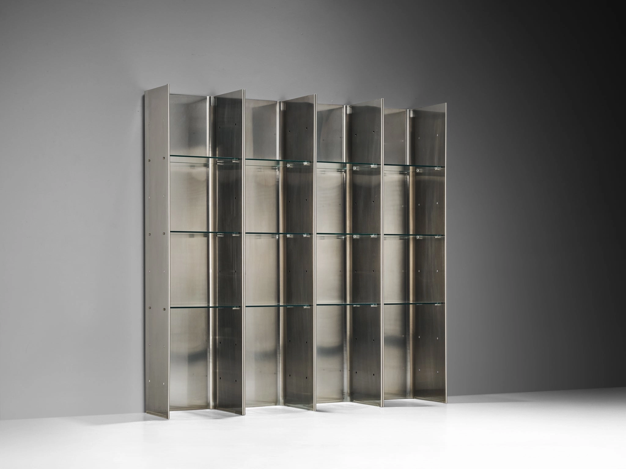Carla Venosta and Guido Zimmerman for Arflex 'Valiant' Bookcase in Steel storage cabinet,organizer,furniture storage
