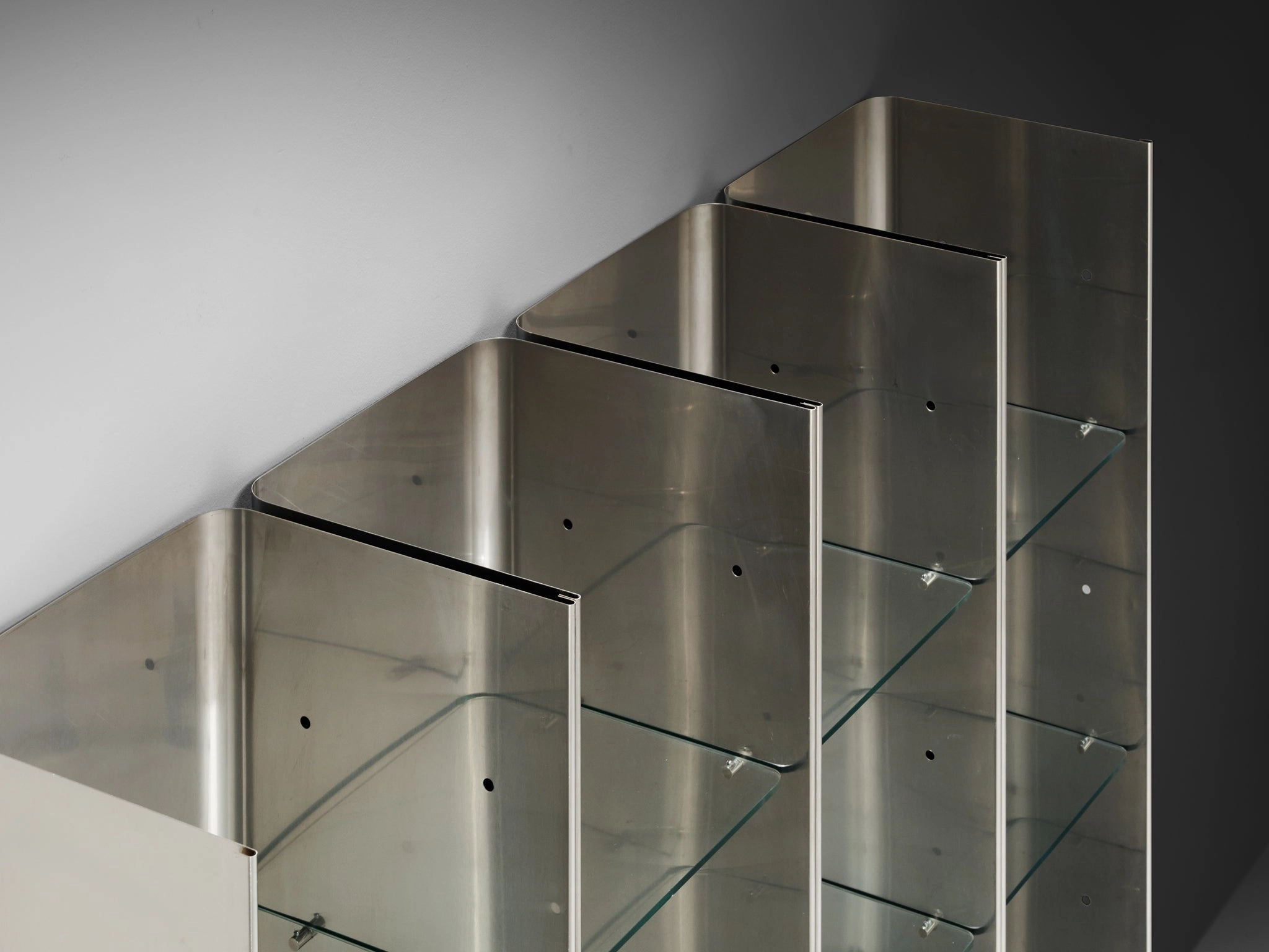 Carla Venosta and Guido Zimmerman for Arflex 'Valiant' Bookcase in Steel