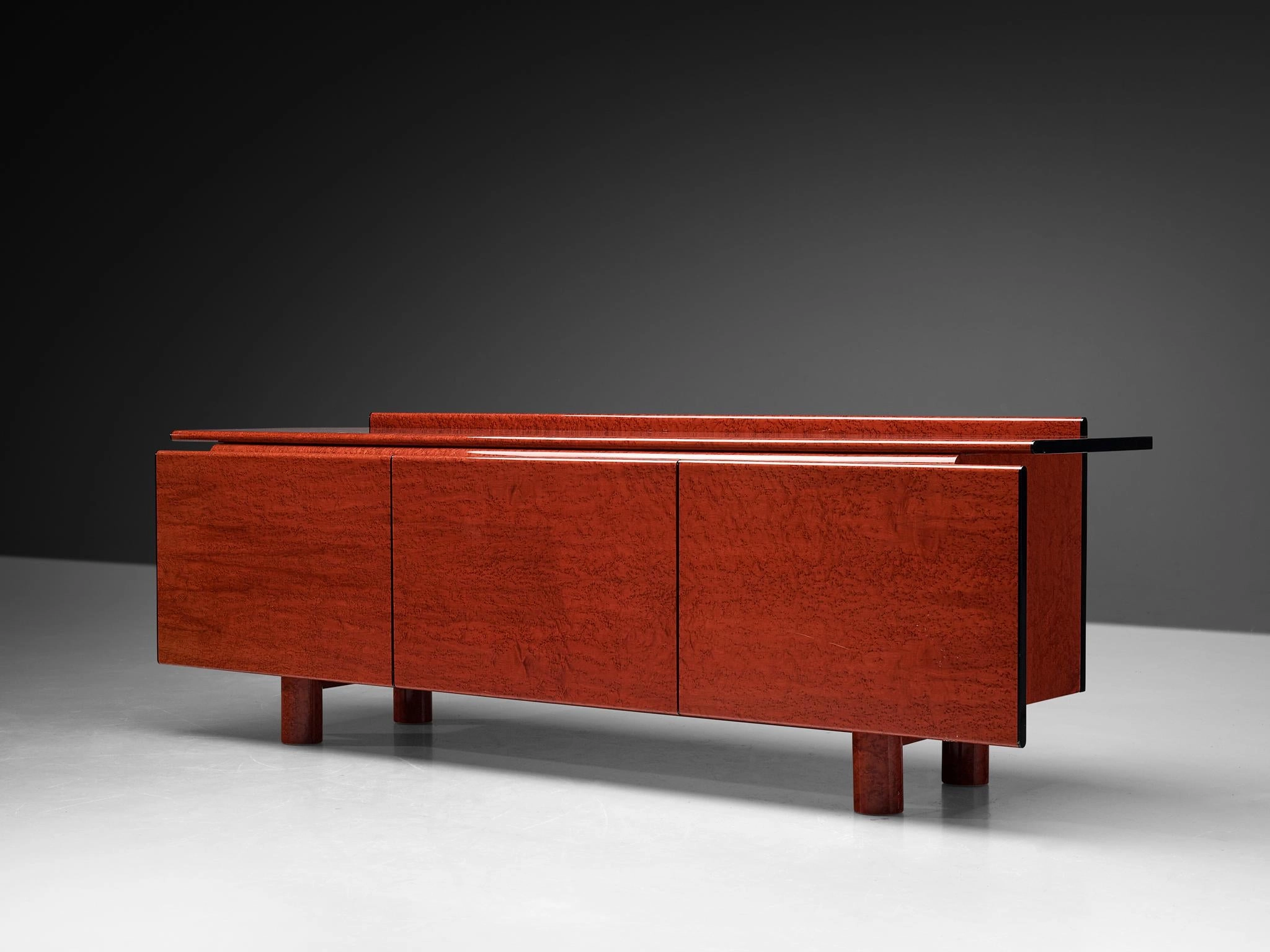 Carlo Marelli & Massimo Molteni 'Tula' Sideboard in Red Birdseye Maple