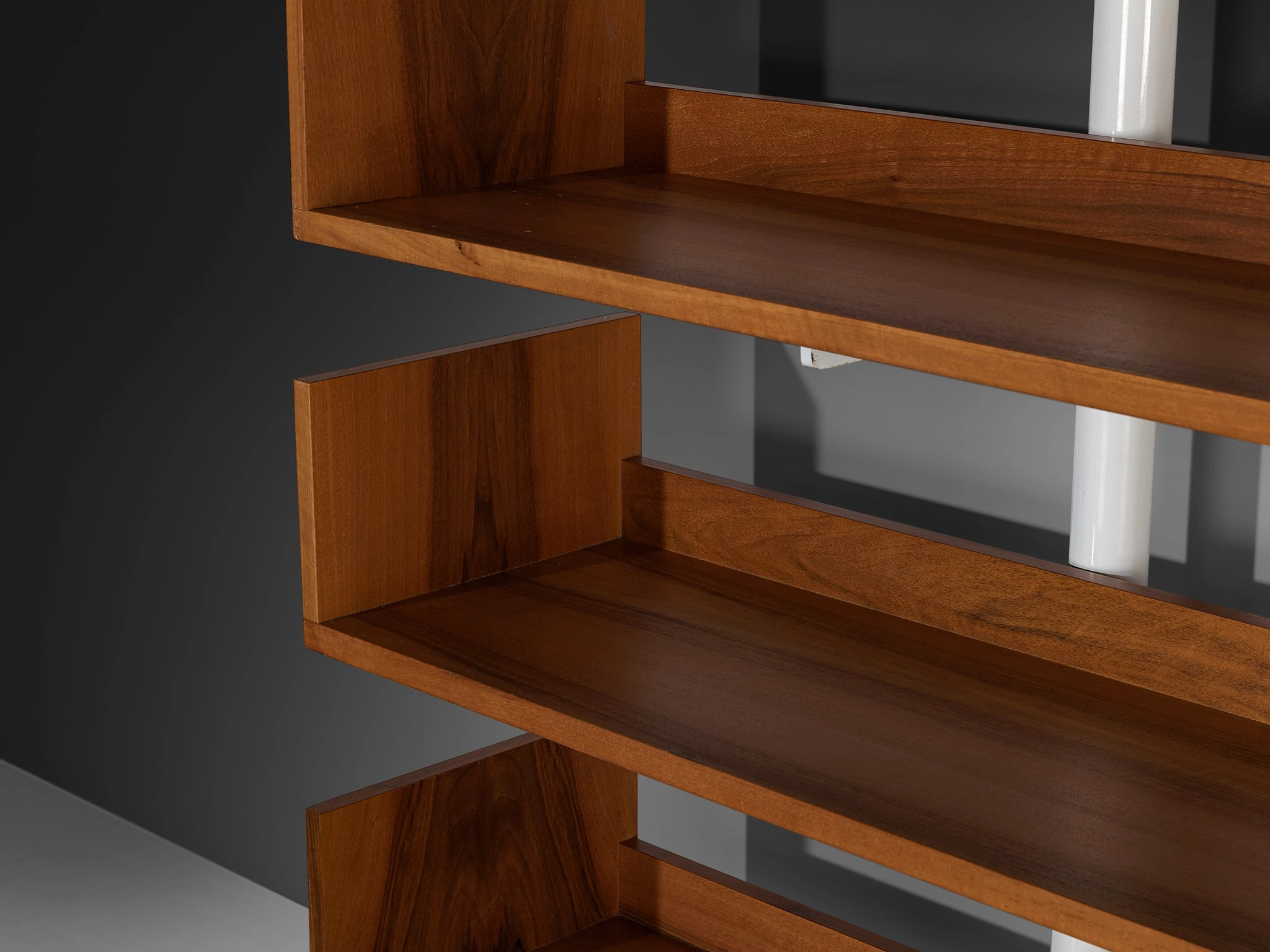 Carlo Scarpa for Bernini '795' Library in Metal and Walnut