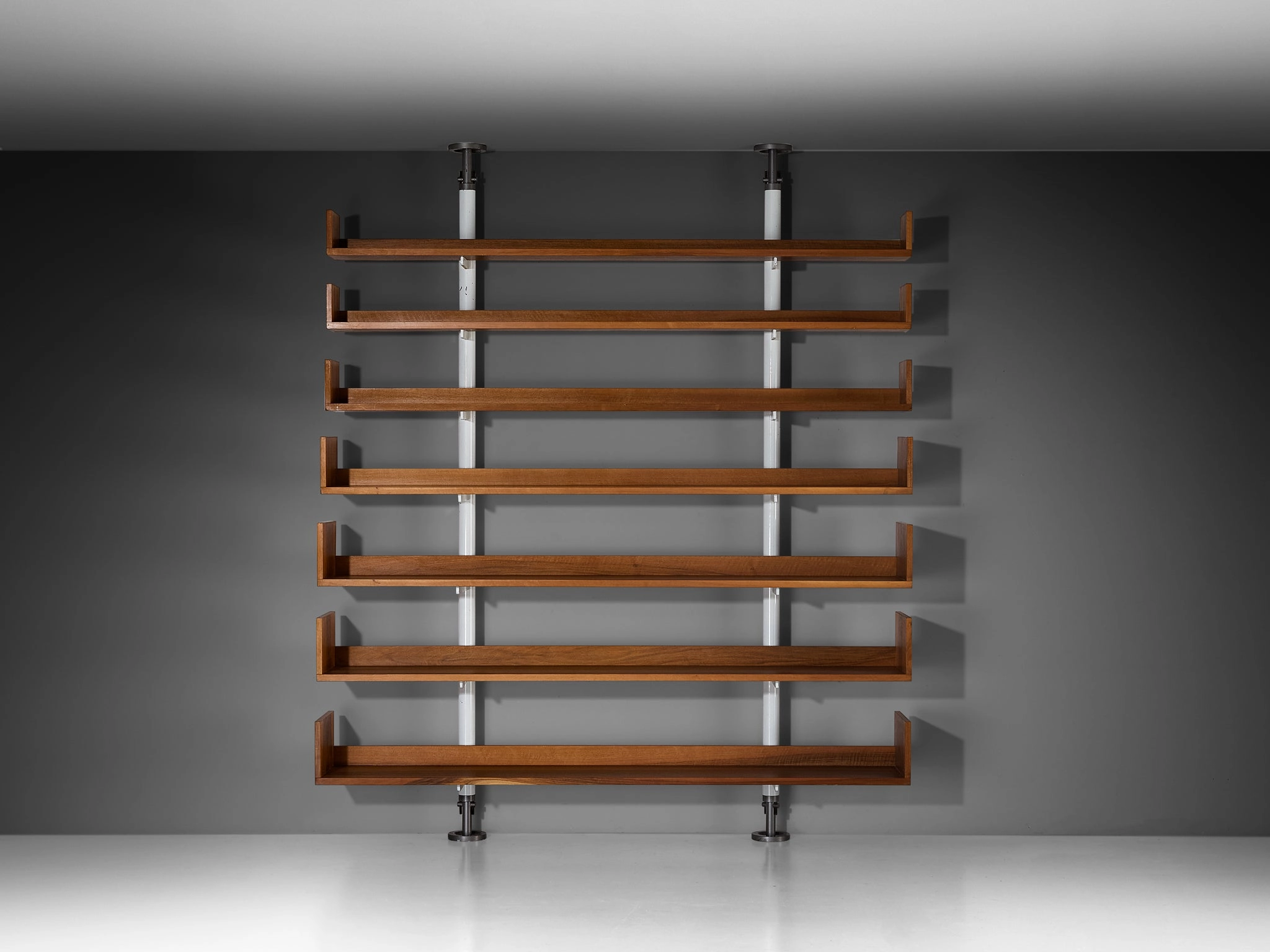 Carlo Scarpa for Bernini '795' Library in Metal and Walnut