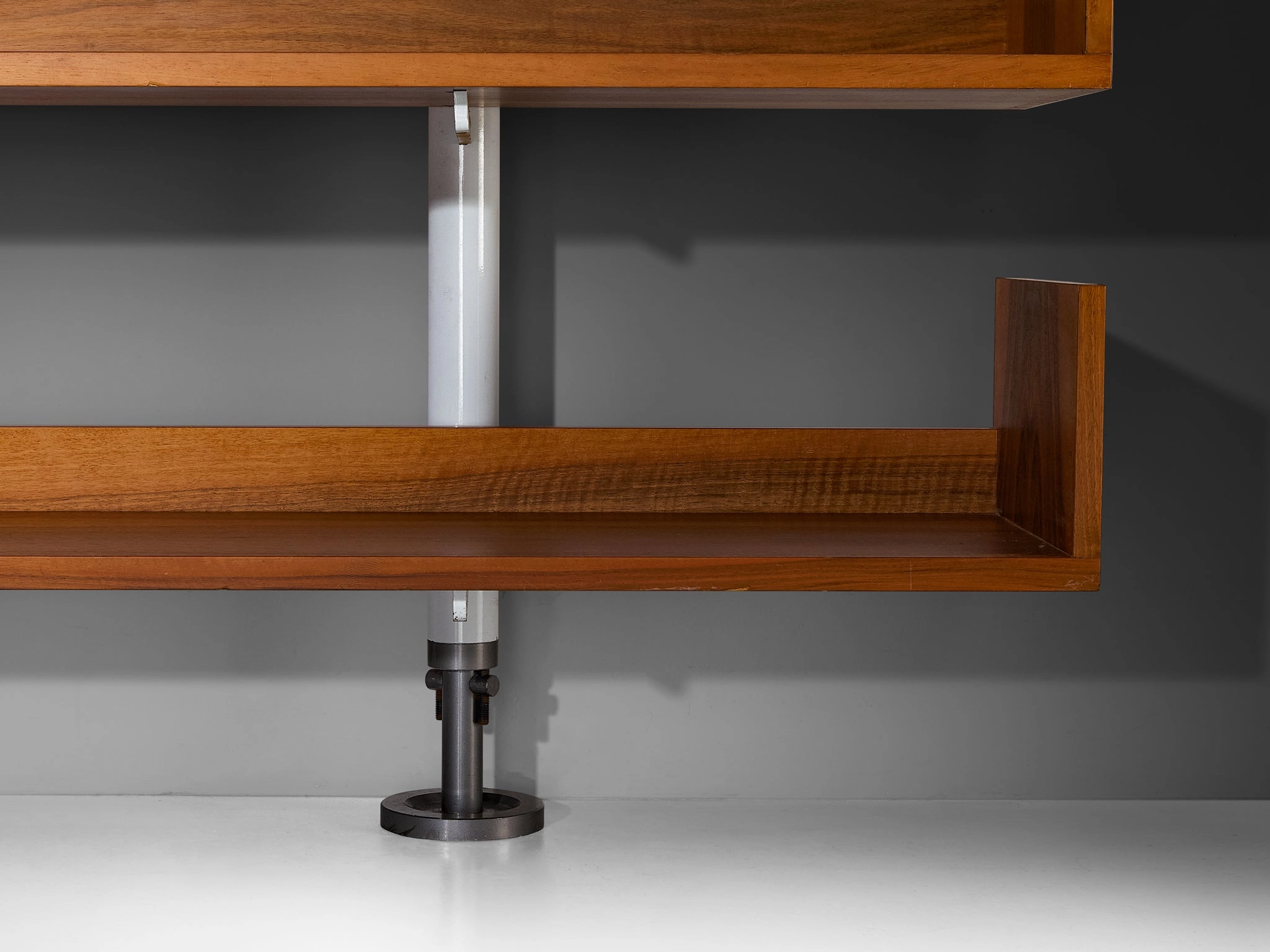 Carlo Scarpa for Bernini '795' Library in Metal and Walnut