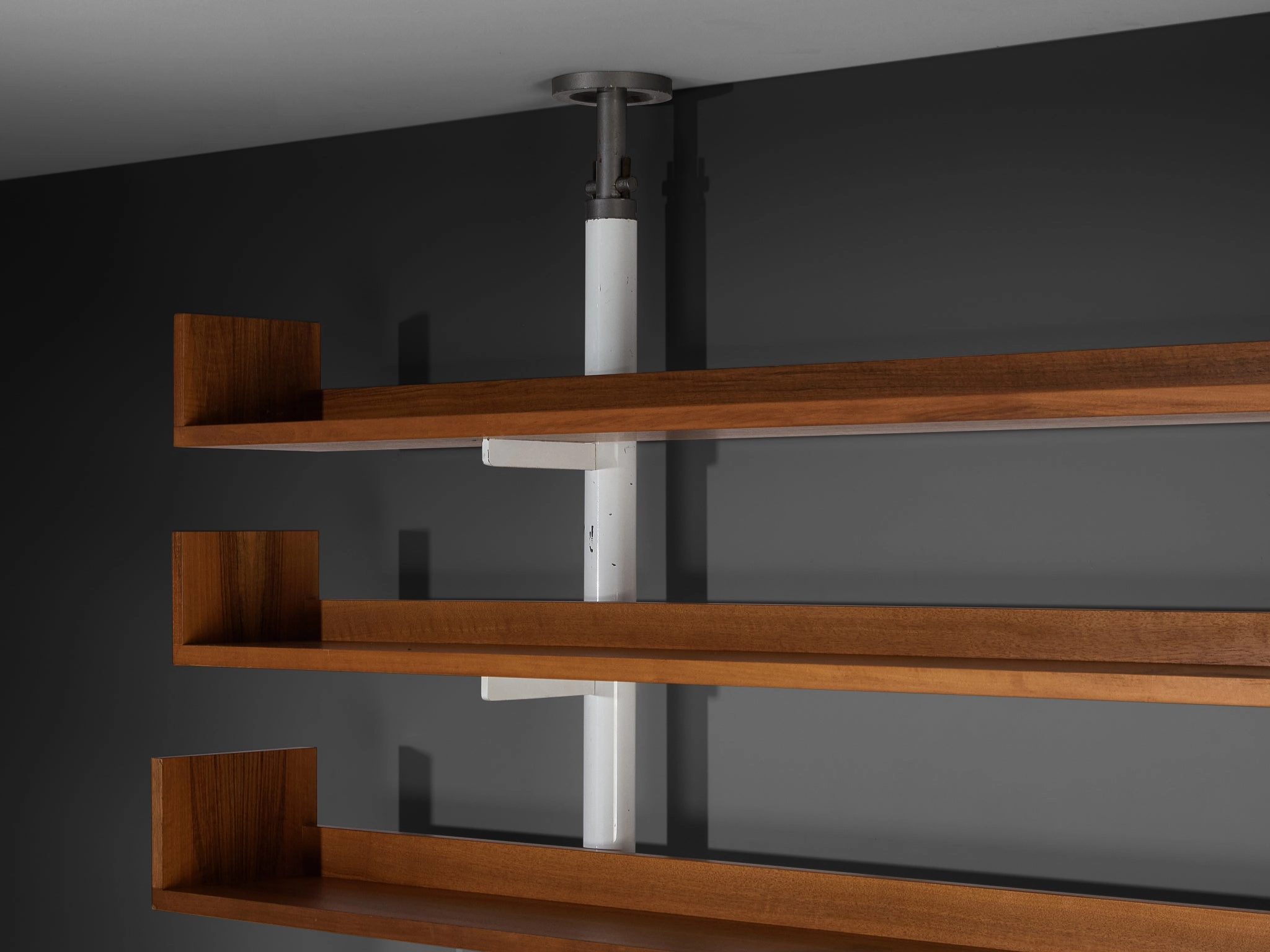 Carlo Scarpa for Bernini '795' Library in Metal and Walnut