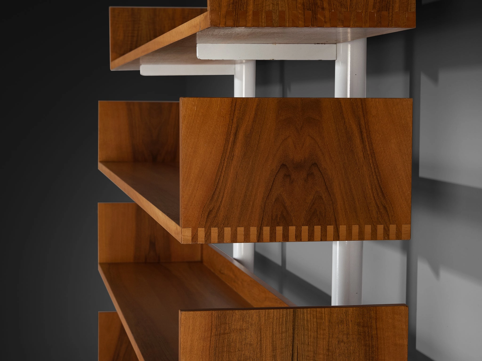 Carlo Scarpa for Bernini '795' Library in Metal and Walnut