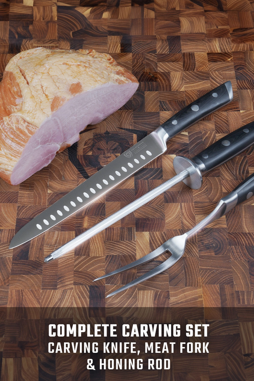 Carving Knife & Fork Set 9" | Gladiator Series | NSF Certified | Dalstrong 