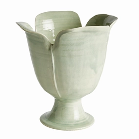 Celadon Petalo Vase- Available in Two Sizes vase,flower vase,home decoration