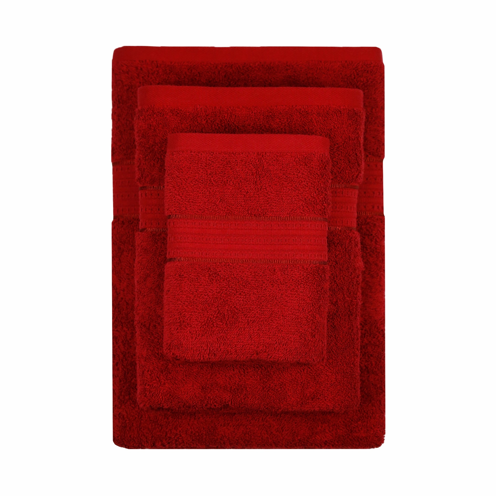 Celebration Lovely Red 4Pc Set Towel Gift Set, 450 Gsm, 100% Cotton, Solid