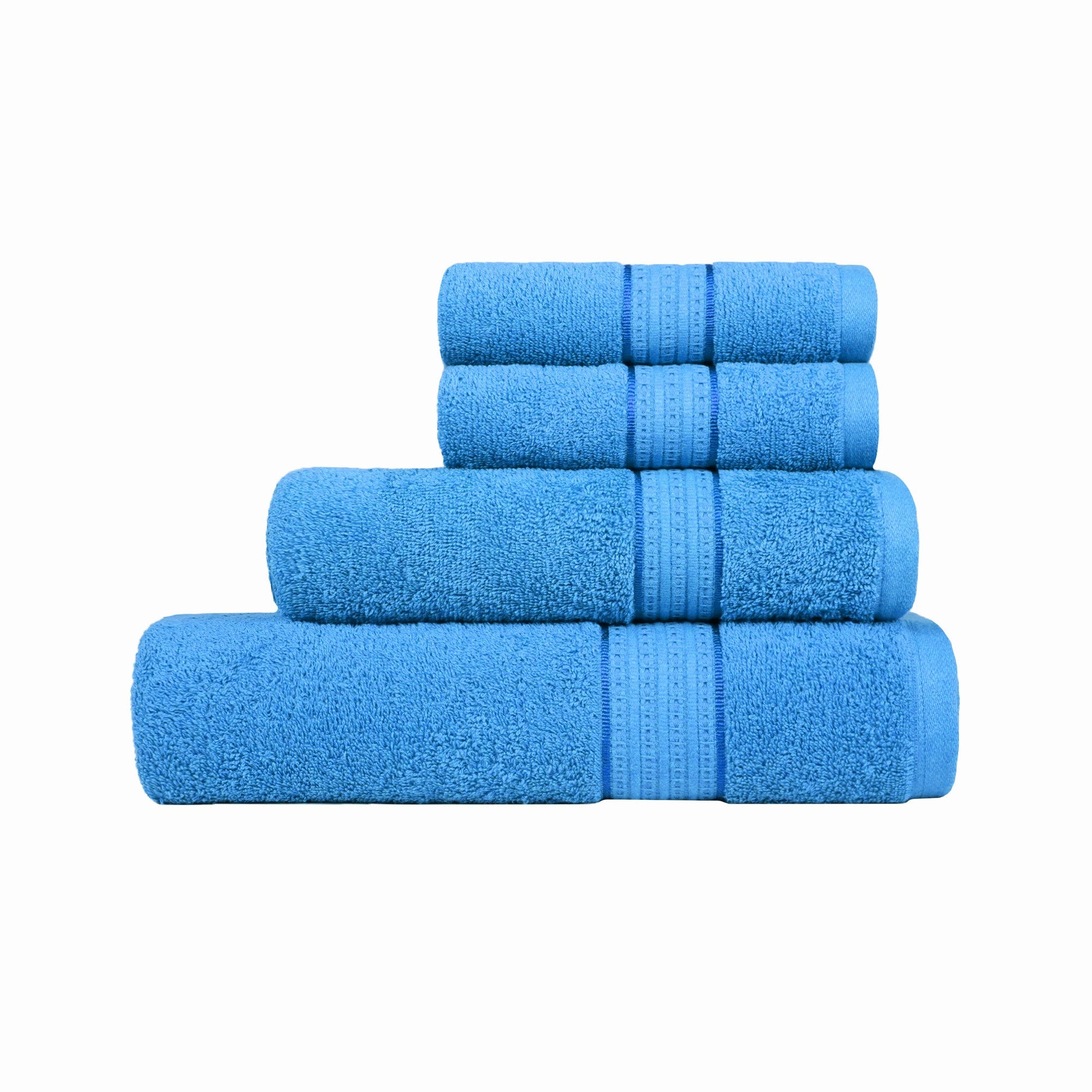 Celebration Perfect Blue 4Pc Set Towel Gift Set, 450 Gsm, 100% Cotton, Solid