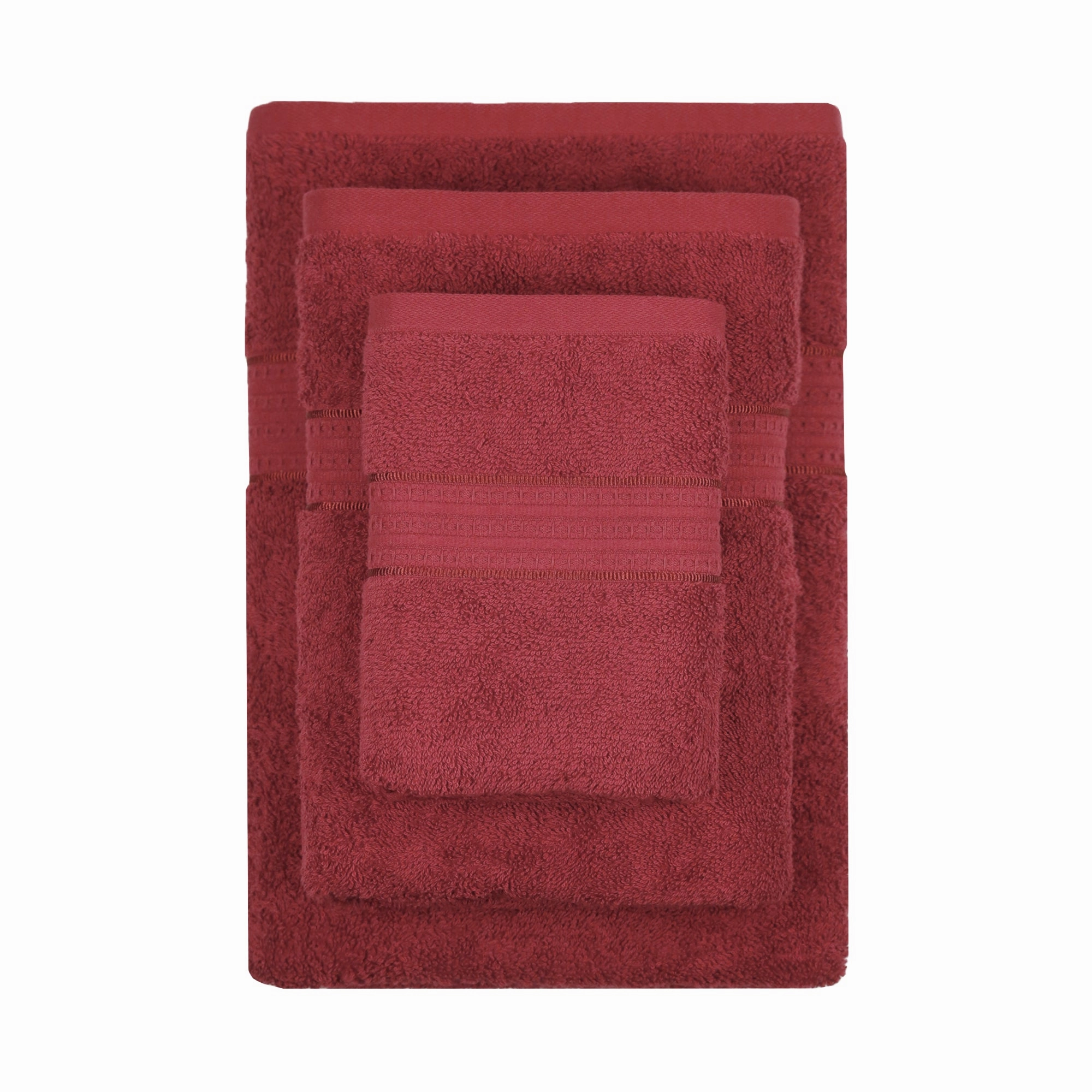 Celebration Red Wine 4Pc Set Towel Gift Set, 450 Gsm, 100% Cotton, Solid