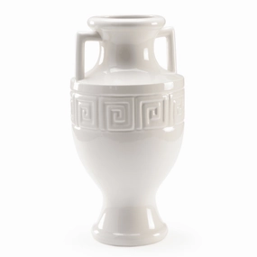 Ceramic Grecian Urn in White vase,flower vase,home decoration