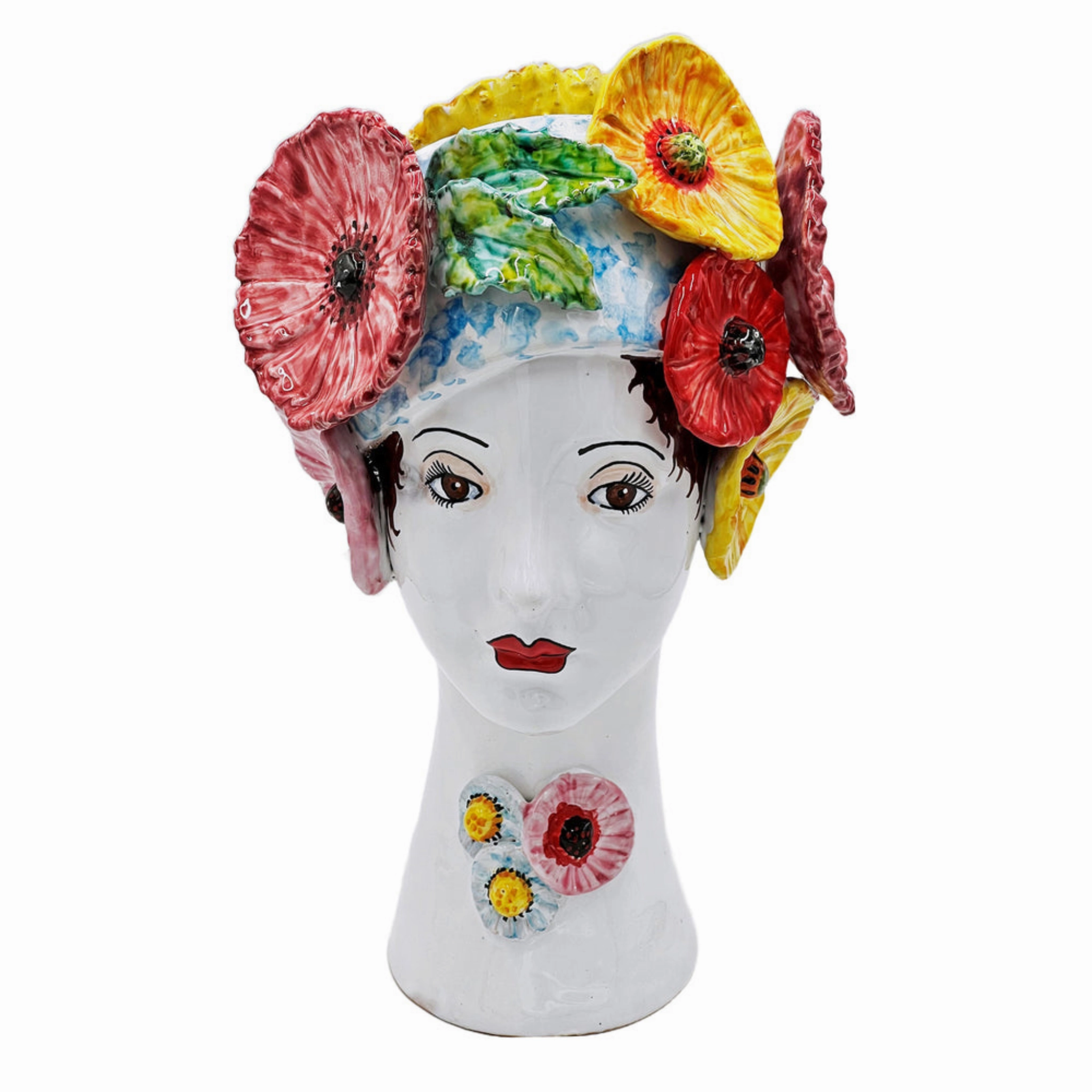 Ceramic Head Vase, Flowers vase,flower vase,home decoration