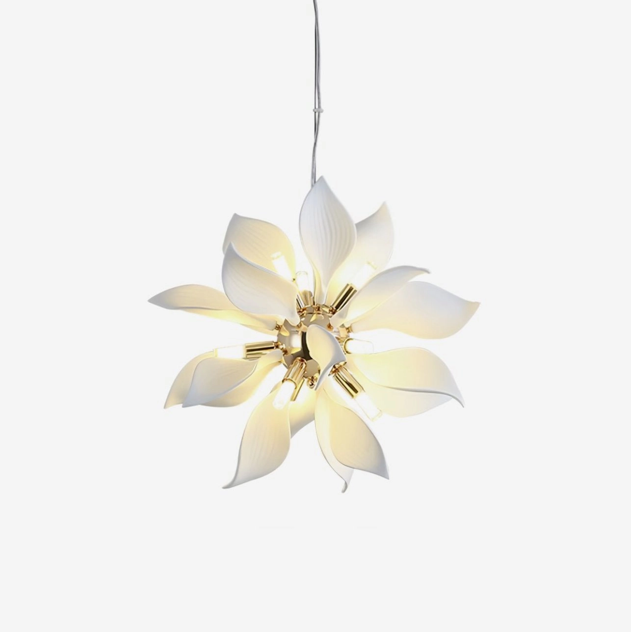 Ceramic Petals Blooming Chandelier chandelier,ceiling light,decorative lighting