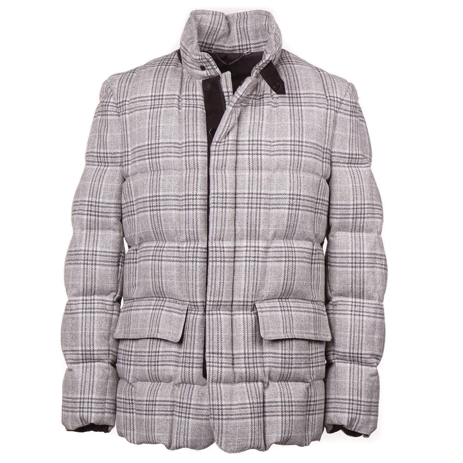 Cesare Attolini Down-Filled Quilted Wool Coat Clothing_Cesare-Attolini