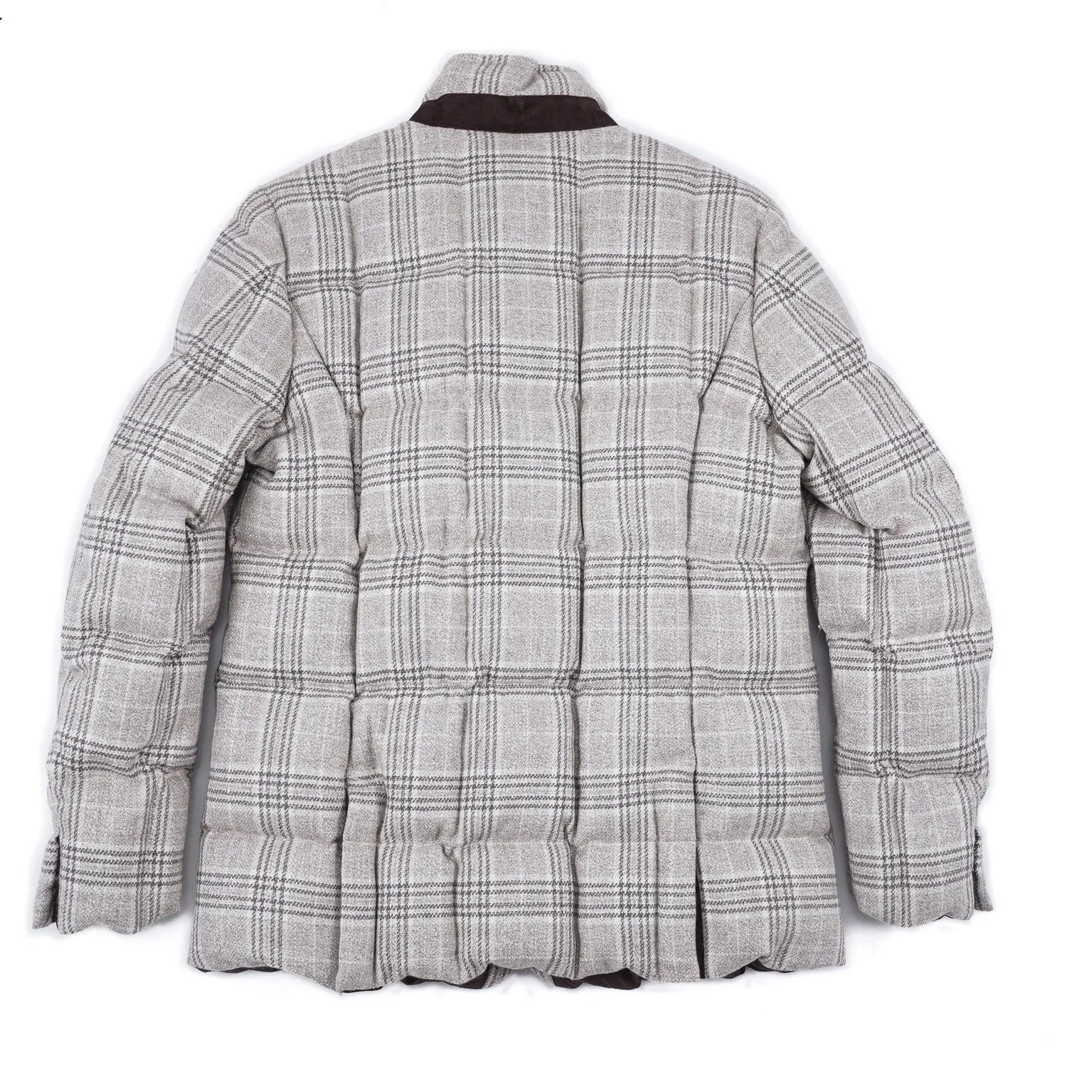 Cesare Attolini Down-Filled Quilted Wool Coat Clothing_Cesare-Attolini