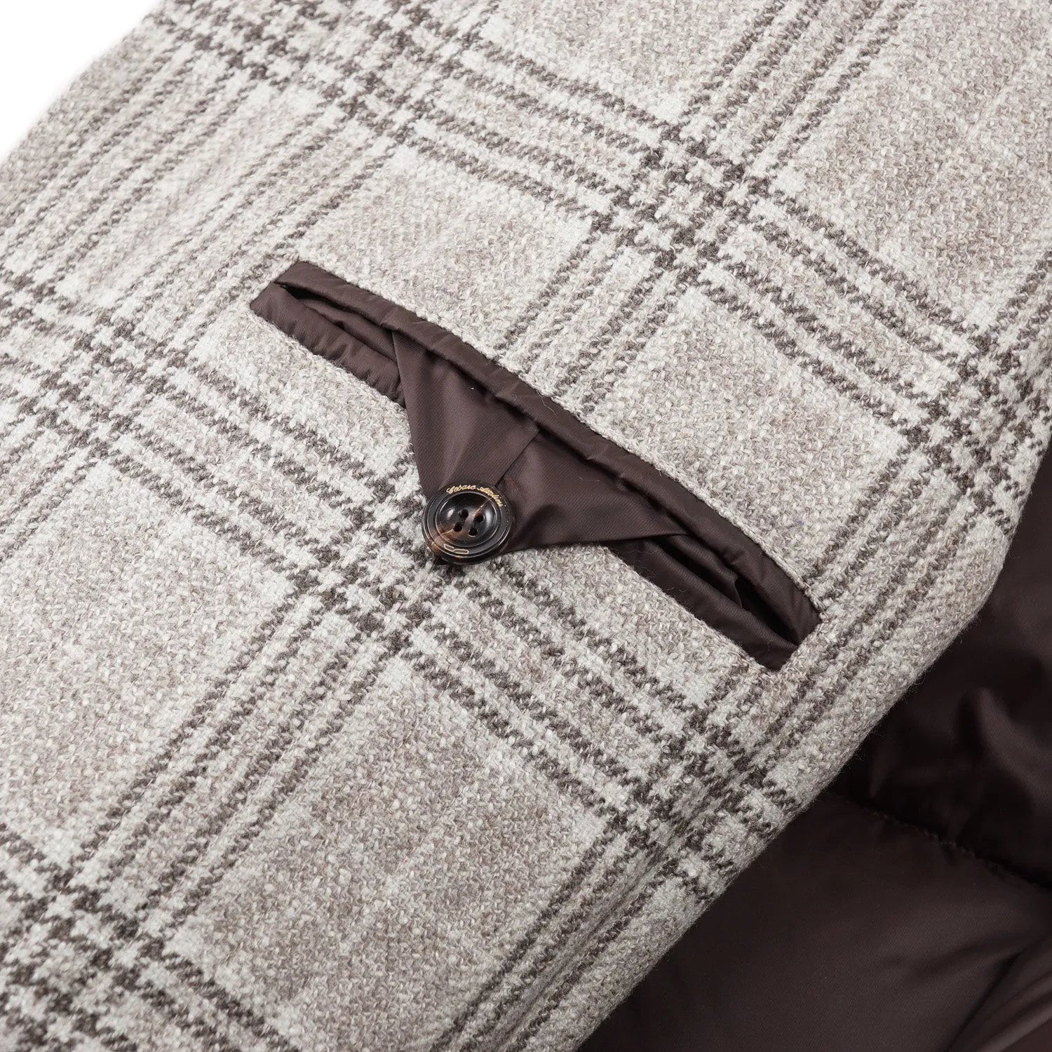 Cesare Attolini Down-Filled Quilted Wool Coat Clothing_Cesare-Attolini