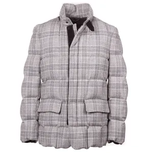 Cesare Attolini Down-Filled Quilted Wool Coat Clothing_Cesare-Attolini