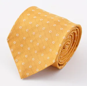 Cesare Attolini Golden Yellow Woven Silk Tie Clothing_Cesare-Attolini