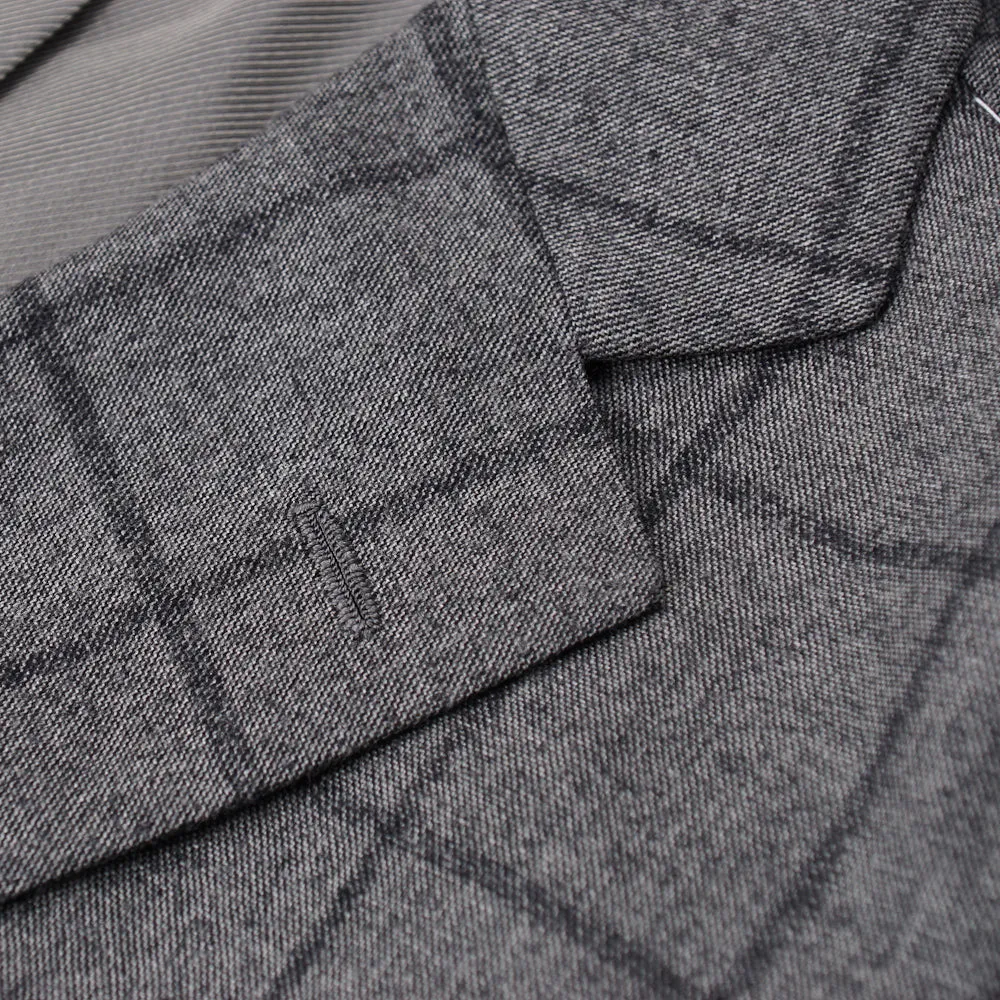 Cesare Attolini Gray Check Wool-Cashmere Suit Clothing_Cesare-Attolini