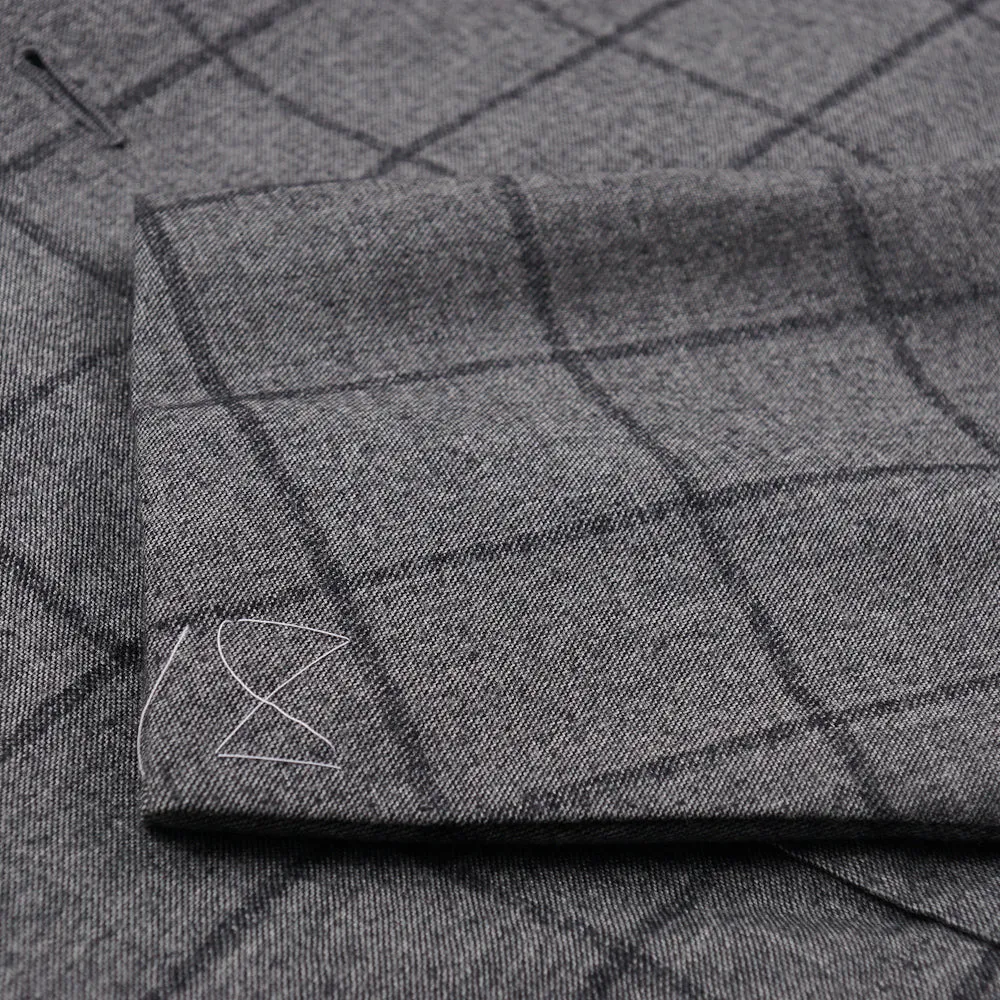 Cesare Attolini Gray Check Wool-Cashmere Suit Clothing_Cesare-Attolini