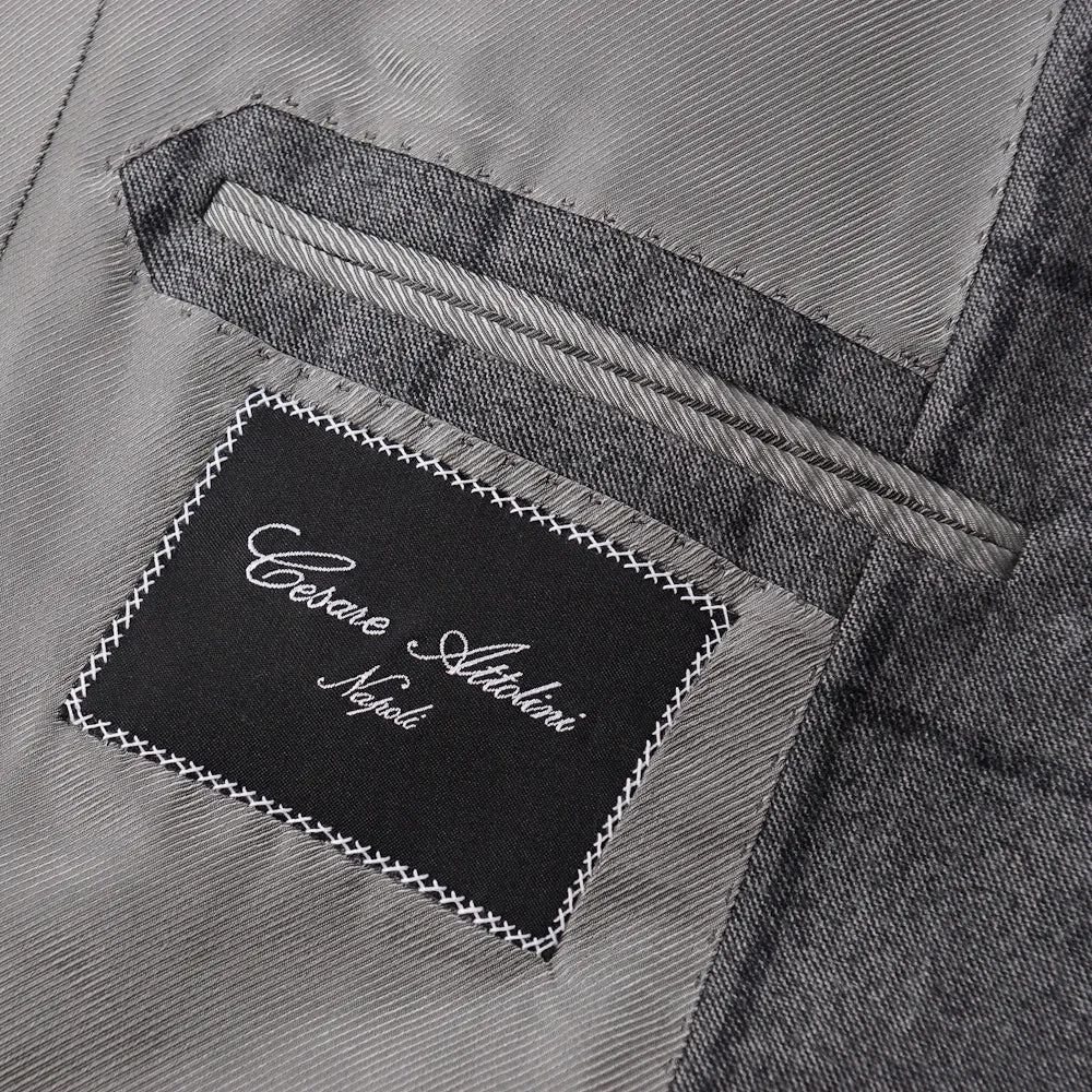 Cesare Attolini Gray Check Wool-Cashmere Suit Clothing_Cesare-Attolini