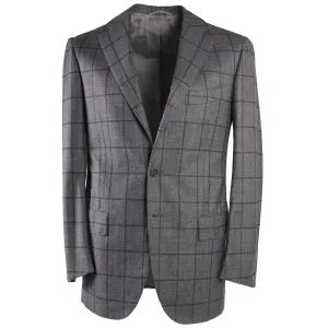 Cesare Attolini Gray Check Wool-Cashmere Suit Clothing_Cesare-Attolini