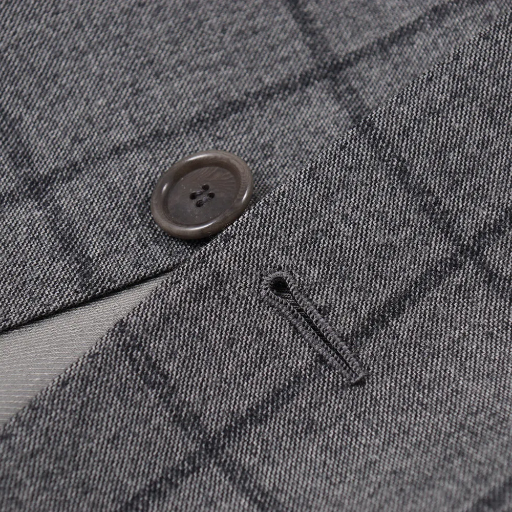 Cesare Attolini Gray Check Wool-Cashmere Suit Clothing_Cesare-Attolini