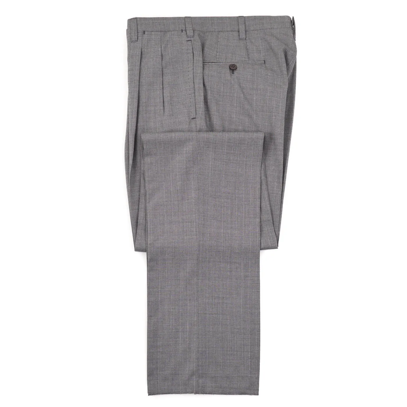 Cesare Attolini Lighter Gray Striped Wool Suit Clothing_Cesare-Attolini