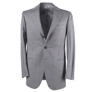Cesare Attolini Lighter Gray Striped Wool Suit Clothing_Cesare-Attolini