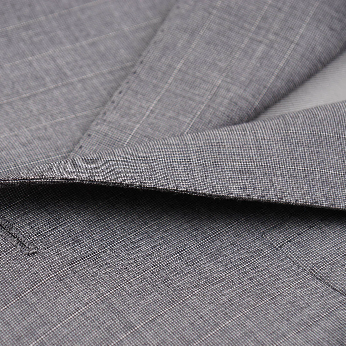 Cesare Attolini Lighter Gray Striped Wool Suit Clothing_Cesare-Attolini