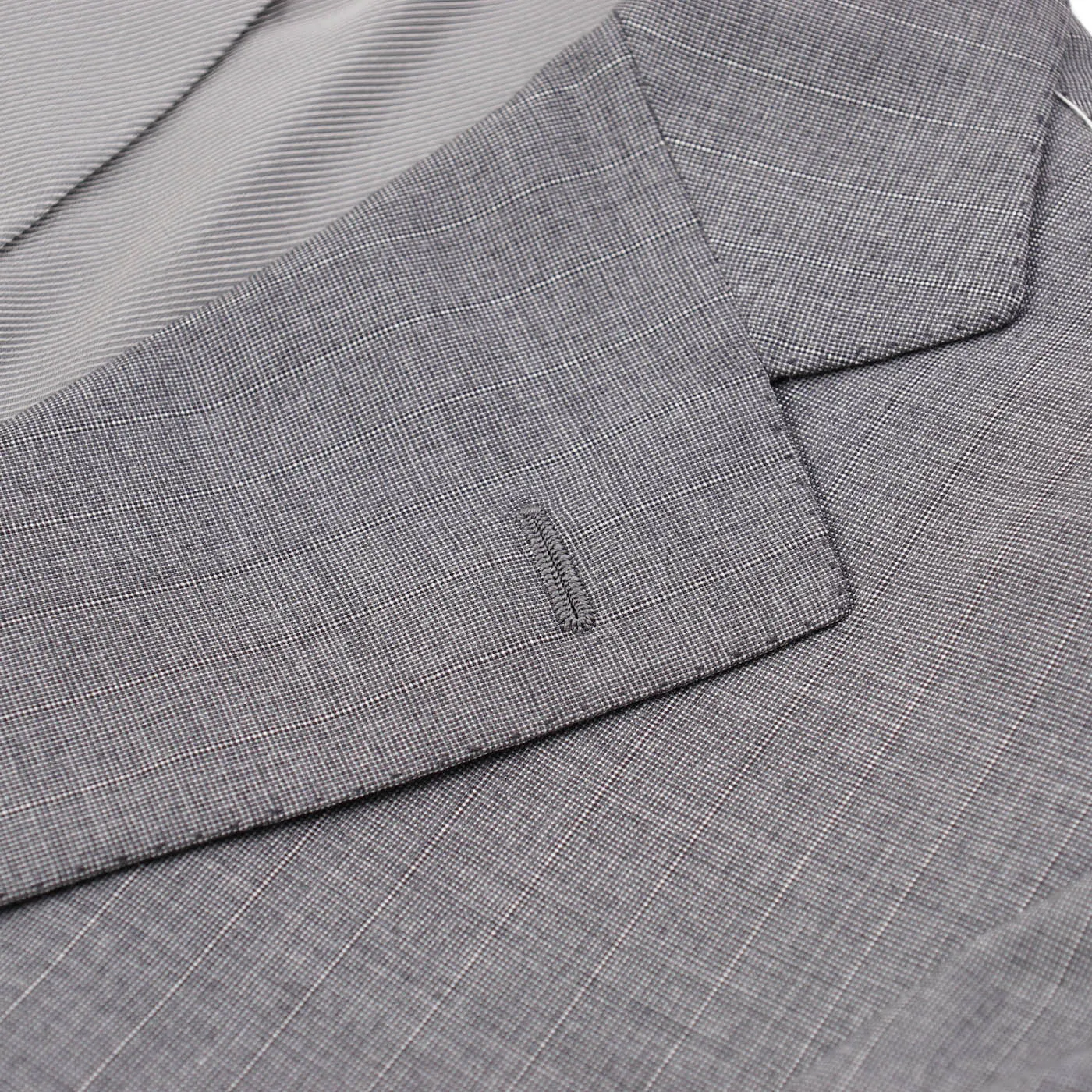 Cesare Attolini Lighter Gray Striped Wool Suit Clothing_Cesare-Attolini